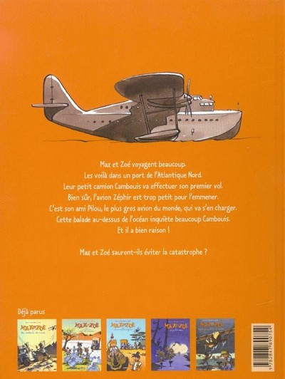 Verso de l'album Max et Zoé Tome 5 Le plus gros avion du monde