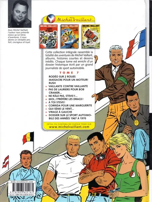 Verso de l'album Michel Vaillant L'Intégrale 7