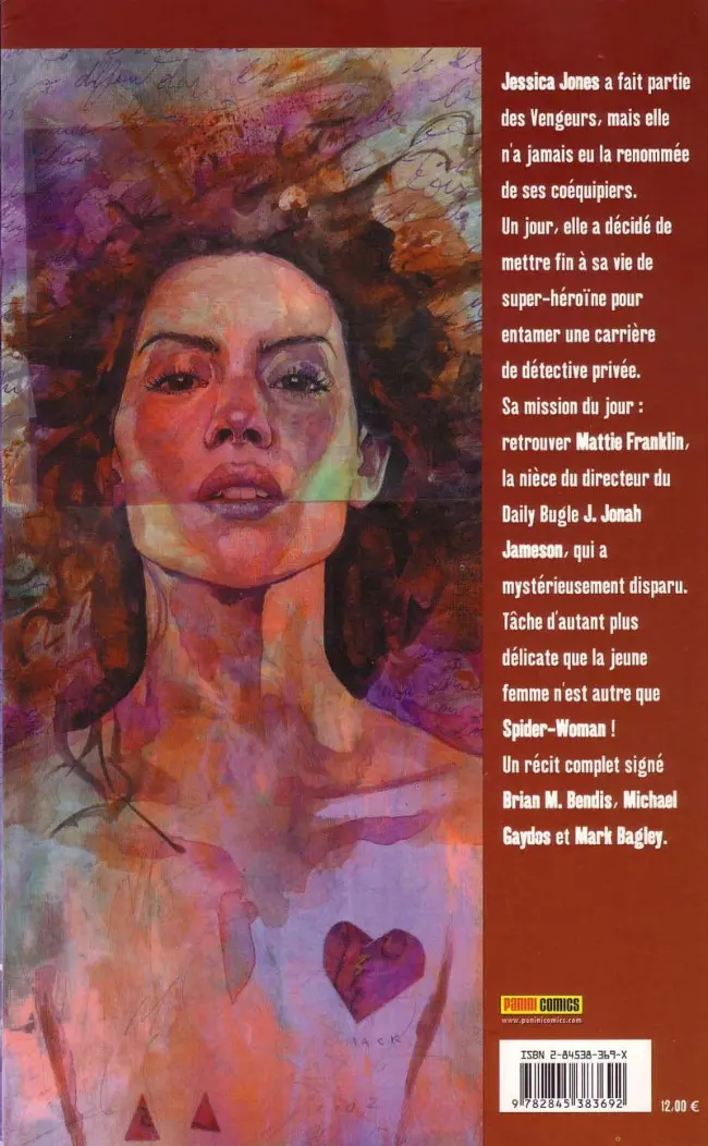 Verso de l'album Alias Tome 4 Mattie