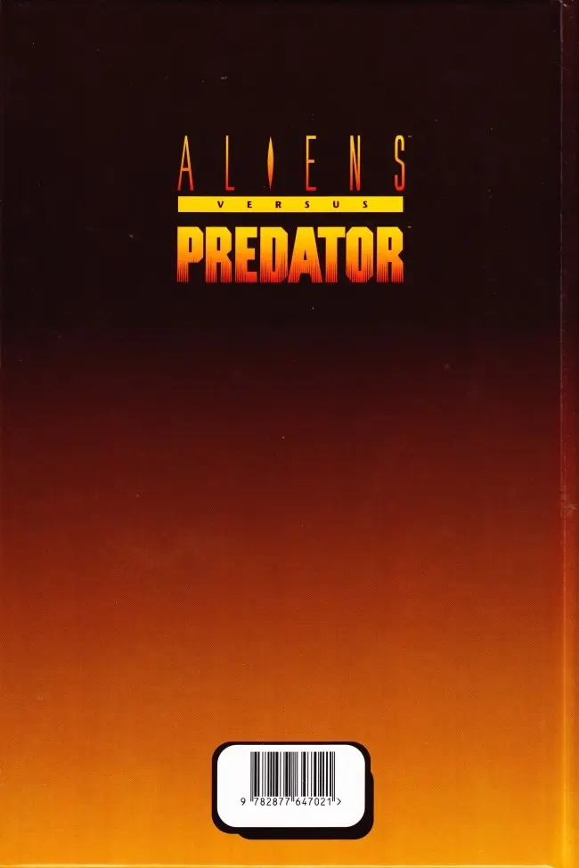 Verso de l'album Aliens versus Predator Tome 3 War (1)