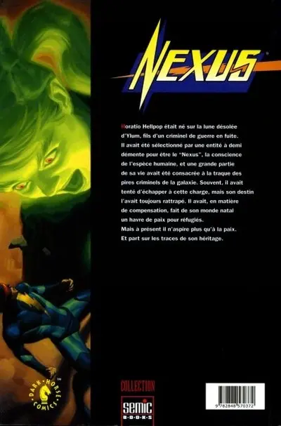 Verso de l'album Nexus Tome 1