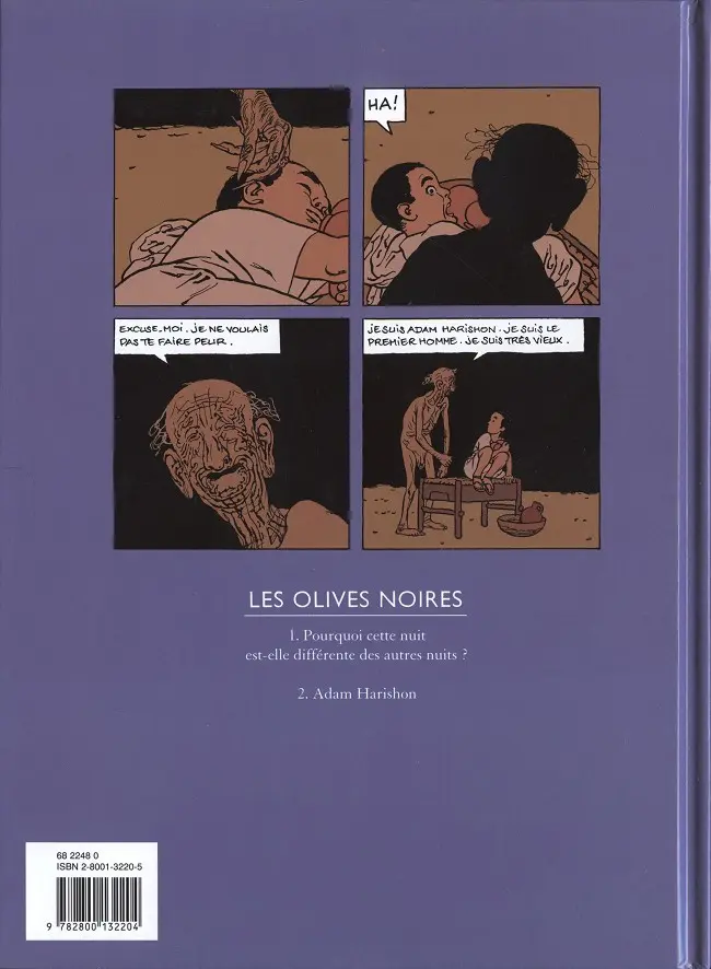 Verso de l'album Les Olives noires Tome 2 Adam Harishon