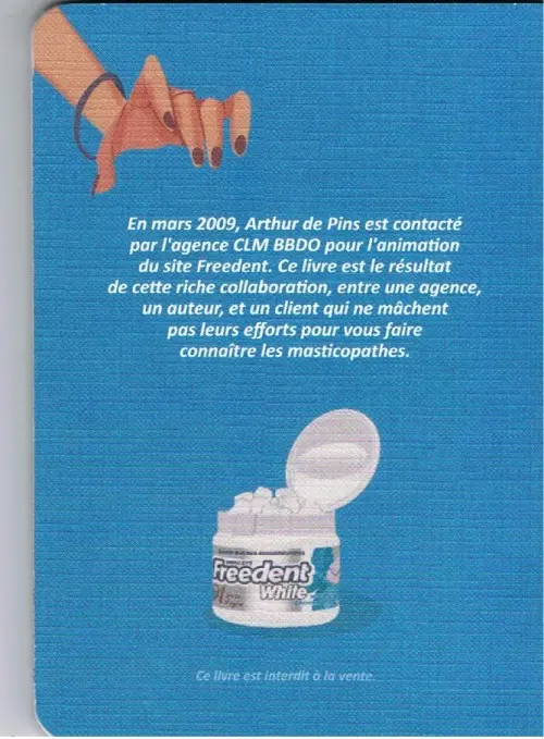 Verso de l'album Les Masticopathes