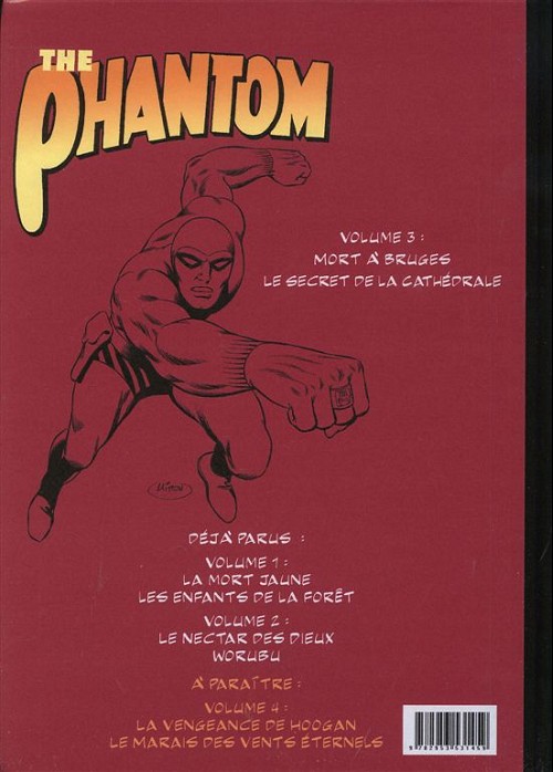 Verso de l'album The Phantom Tome 3 Mort à Bruges - Le secret de la cathédrale