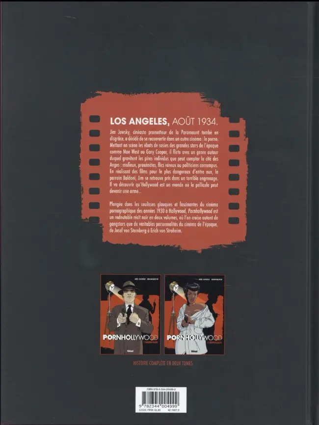 Verso de l'album Pornhollywood Tome 1 Engrenages