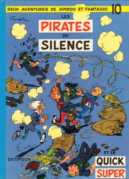 Couverture de l'album Spirou et Fantasio Tome 10 Les pirates du silence