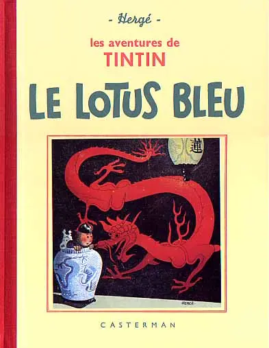 Couverture de l'album Tintin Tome 5 Le Lotus Bleu