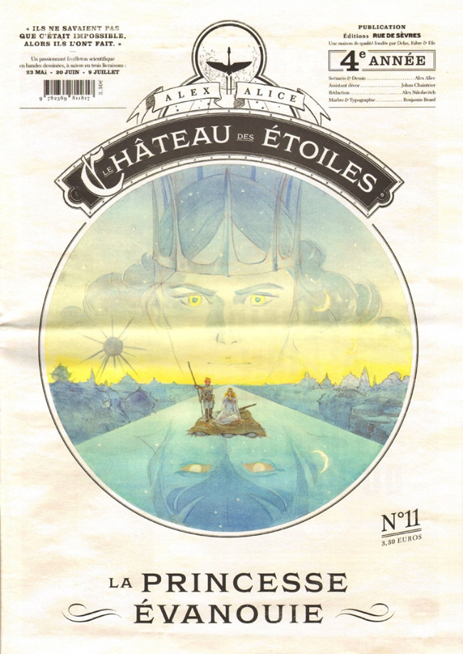 Couverture de l'album Le Château des étoiles N° 11 La princesse évanouie