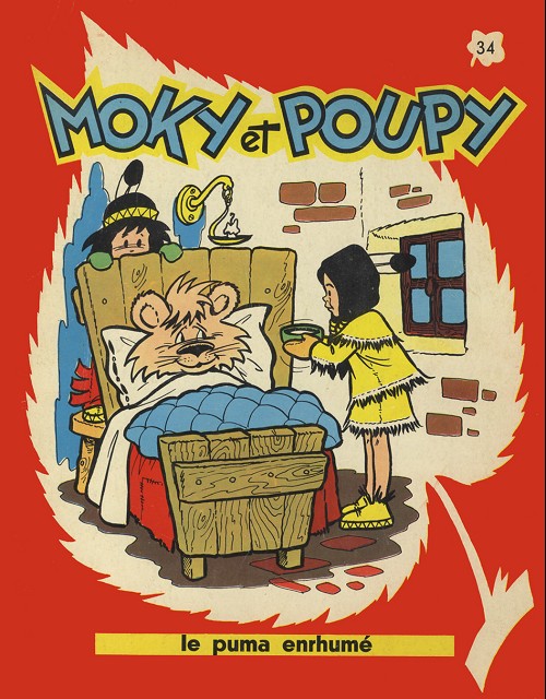 Couverture de l'album Moky et Poupy Tome 34 Le puma enrhumé