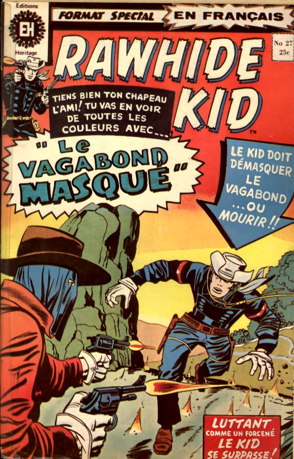 Couverture de l'album Rawhide Kid N° 27 Le vagabond masqué