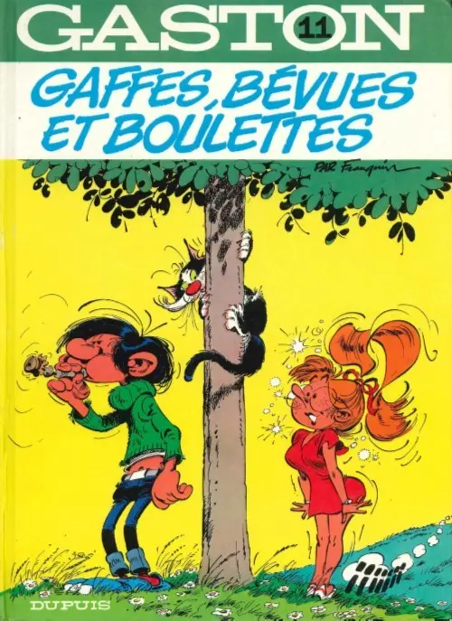 Couverture de l'album Gaston Tome 11 Gaffes, bévues et boulettes