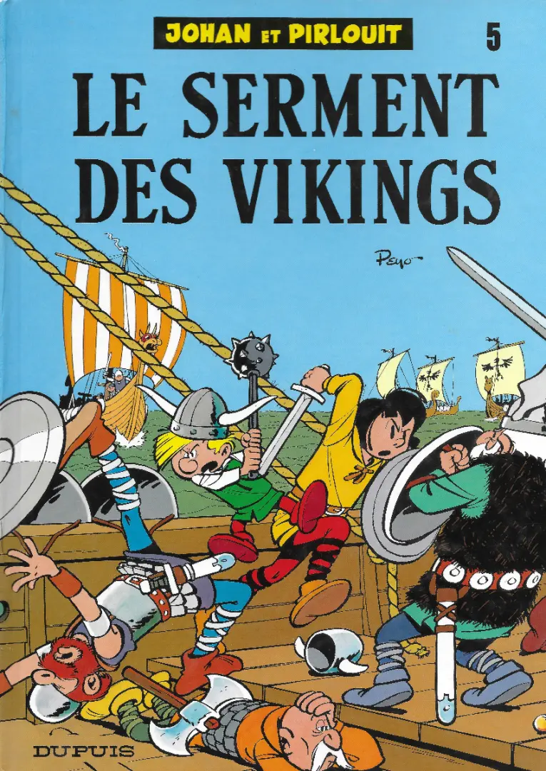 Couverture de l'album Johan et Pirlouit Tome 5 Le serment des vikings