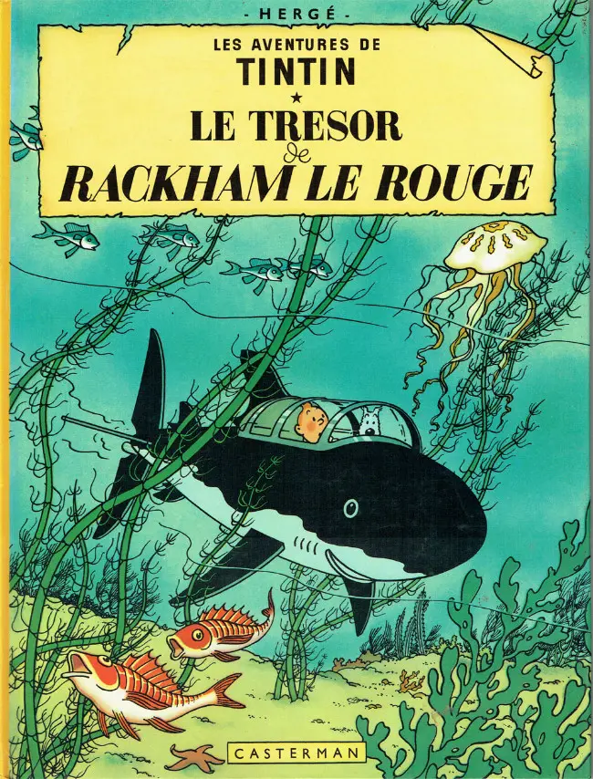 Couverture de l'album Tintin Tome 12 Le Trésor de Rackham le Rouge