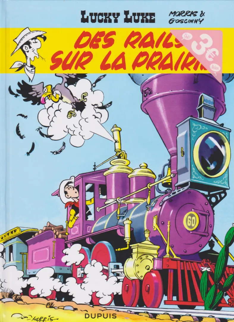 Couverture de l'album Lucky Luke Tome 9 Des rails sur la prairie