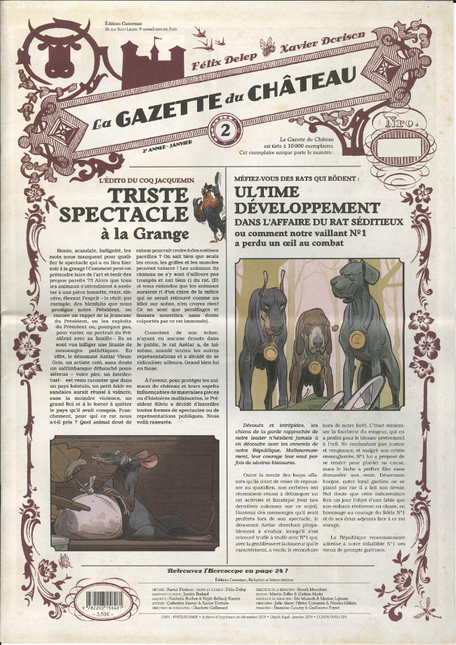 Couverture de l'album La Gazette du Château N° 2