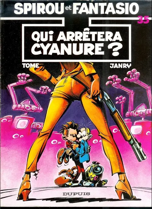 Couverture de l'album Spirou et Fantasio Tome 35 Qui arrêtera Cyanure ?