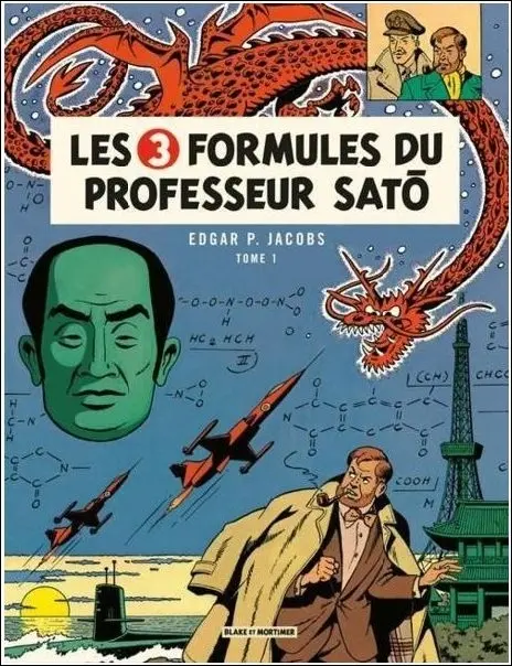 Couverture de l'album Blake et Mortimer Tome 11 Les 3 formules du Professeur Satô - Tome 1