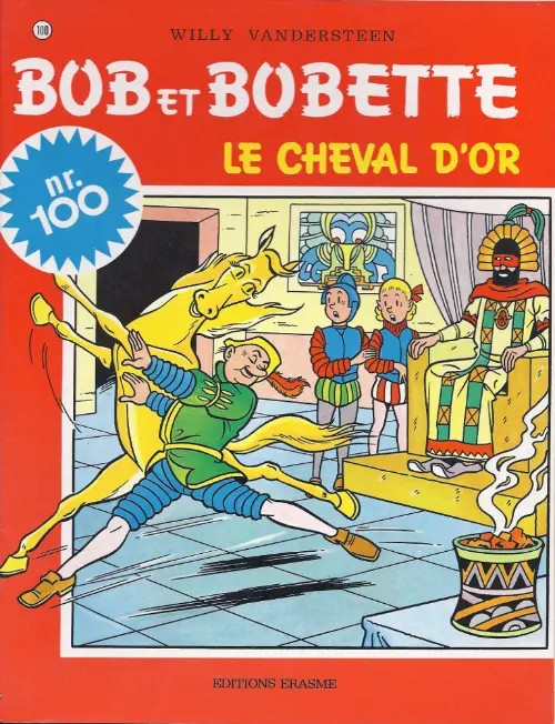 Couverture de l'album Bob et Bobette Tome 100 Le cheval d'or