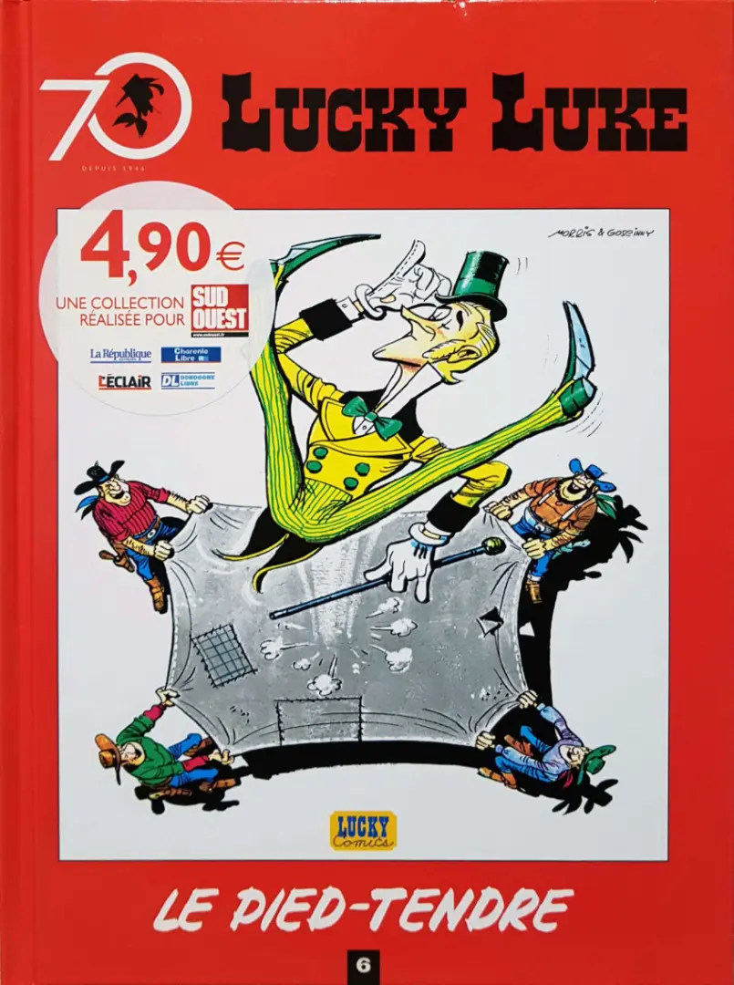 Couverture de l'album Lucky Luke 70 ans Tome 6 Le pied-tendre