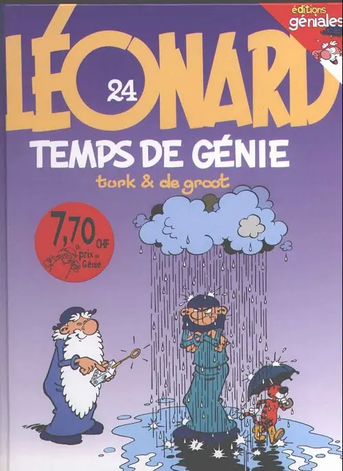 Couverture de l'album Léonard Tome 24 Temps de génie