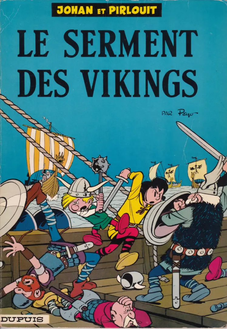 Couverture de l'album Johan et Pirlouit Tome 5 Le serment des vikings