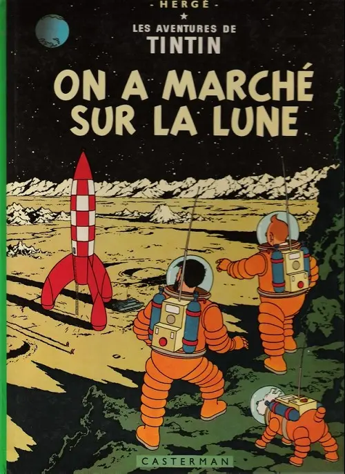 Couverture de l'album Tintin Tome 17 On a marché sur la Lune