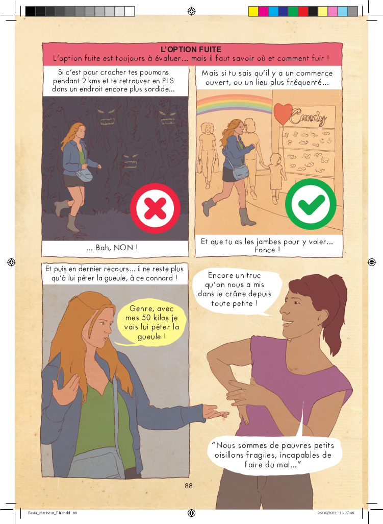 Planche de l'album Basta ! Guide d'autodéfense féministe pour ados (et pas que…)