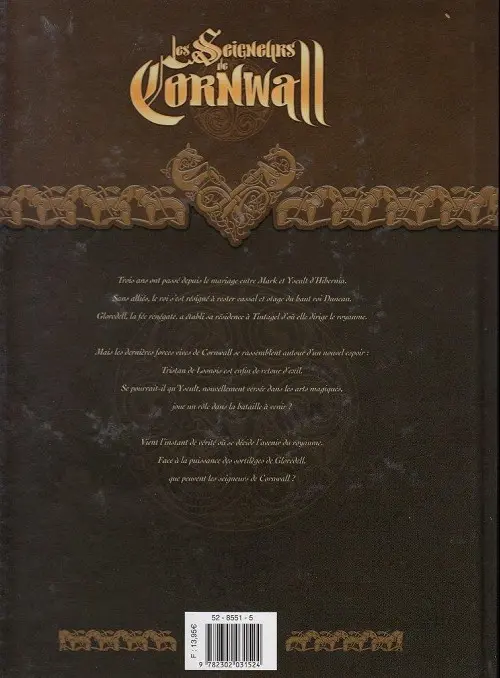 Verso de l'album Les seigneurs de Cornwall Tome 3 De passion et de haine