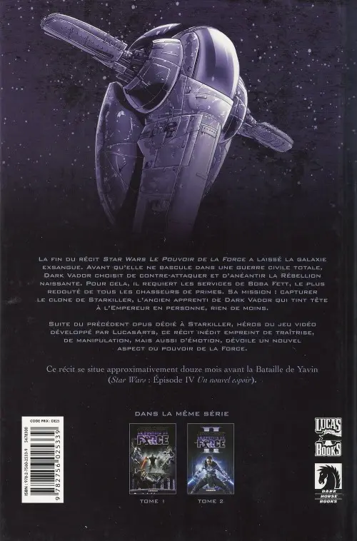 Verso de l'album Star Wars - Le pouvoir de la force Tome 2 Star Wars - Le Pouvoir de la force II