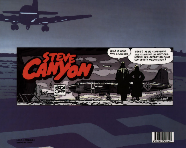 Verso de l'album Steve Canyon Glénat / Gilou Vol. 1 Copperhead - Delta