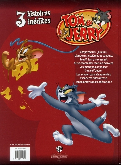Verso de l'album Les nouvelles aventures de Tom & Jerry Tome 1 Bonjour les vacances !