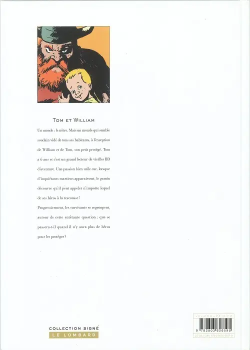 Verso de l'album Tom et William