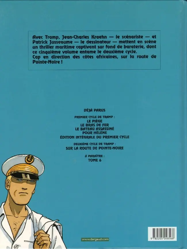 Verso de l'album Tramp Tome 5 La route de Pointe-Noire
