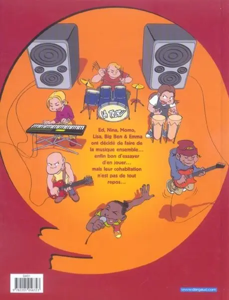 Verso de l'album La Tribu Tome 3 Fais ta star !