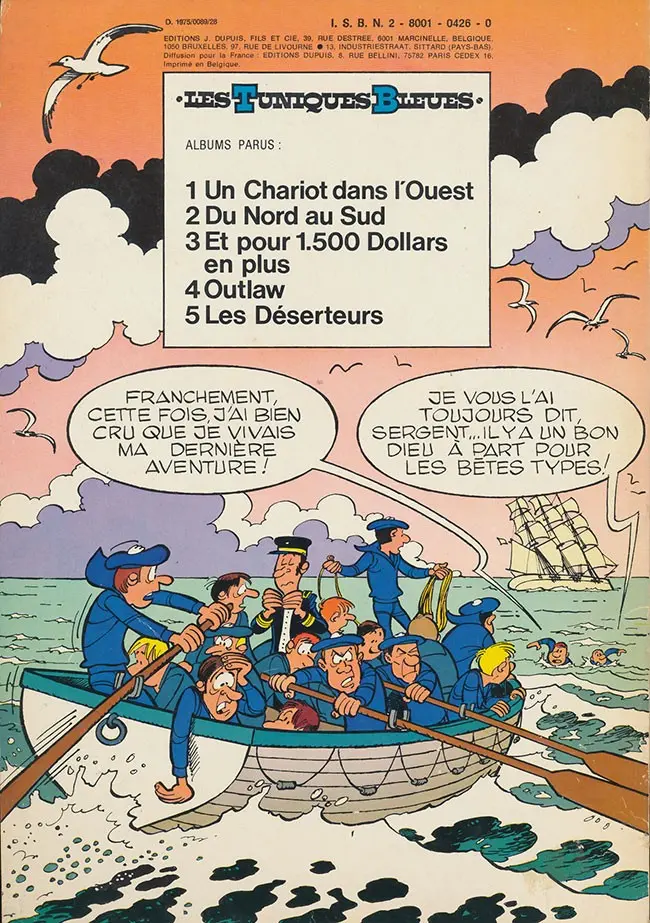 Verso de l'album Les Tuniques Bleues Tome 6 La prison de Robertsonville