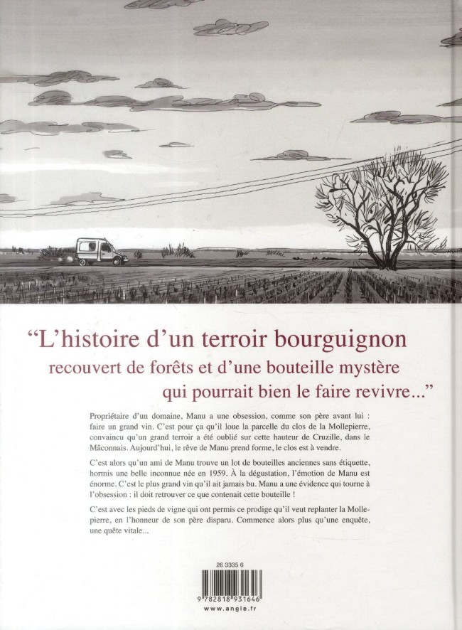 Verso de l'album Un grand Bourgogne oublié Tome 1