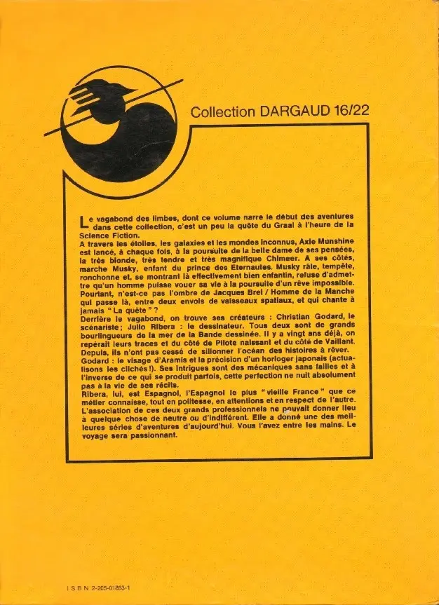 Verso de l'album Le Vagabond des Limbes 16/22 Tome 2 L'empire des soleils noirs