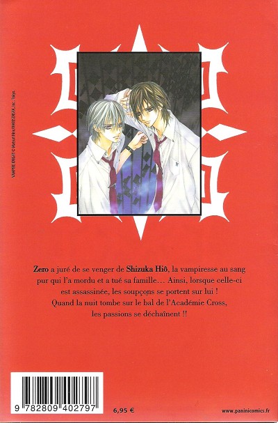 Verso de l'album Vampire Knight 5