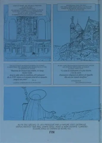 Verso de l'album La Vie de Sainte Odile