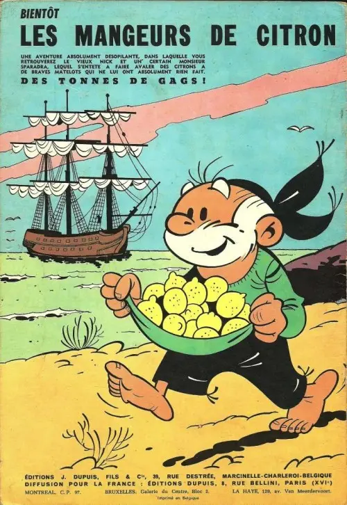 Verso de l'album Le Vieux Nick et Barbe-Noire Tome 2 Le vaisseau du diable