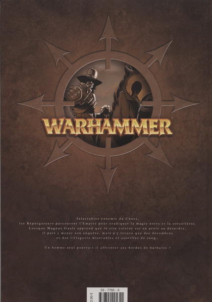 Verso de l'album Warhammer 3 Les Condamnés de l'Empire