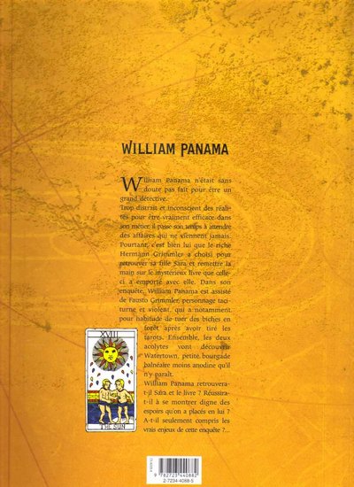 Verso de l'album William Panama Tome 1 Les Cloches de Watertown