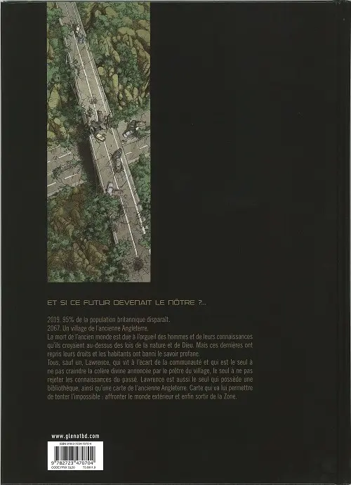 Verso de l'album La Zone Tome 1 Sentinelles