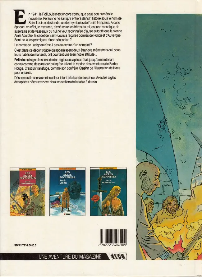Verso de l'album Les Aigles décapitées Tome 1 La nuit des jongleurs