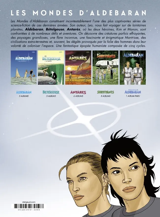 Verso de l'album Aldébaran L'Intégrale