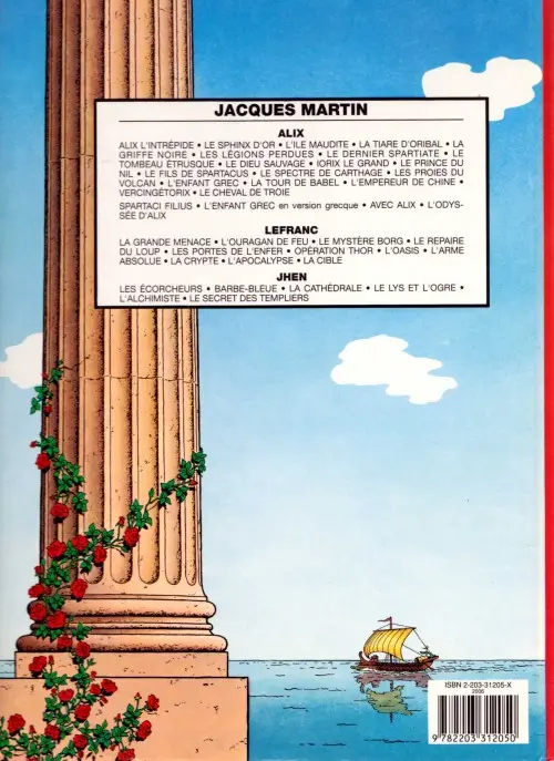 Verso de l'album Alix Tome 8 Le tombeau étrusque