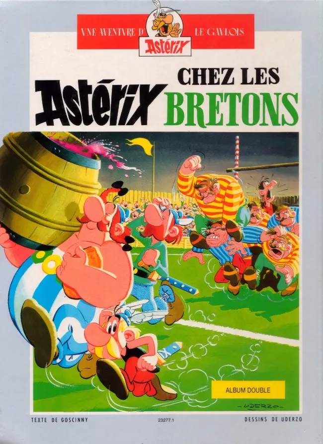 Verso de l'album Astérix Tomes 7 et 8 Le combat des chefs / Astérix chez les bretons
