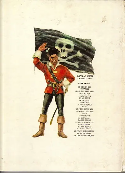 Verso de l'album Barbe-Rouge Tome 6 Le vaisseau fantôme