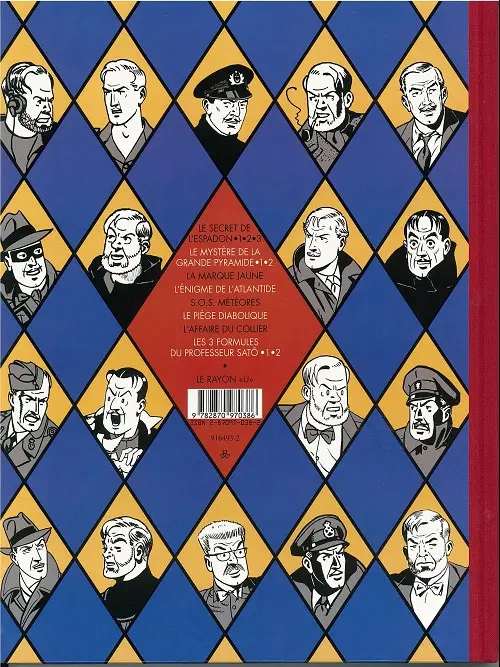 Verso de l'album Blake et Mortimer Tome 10 L'affaire du collier