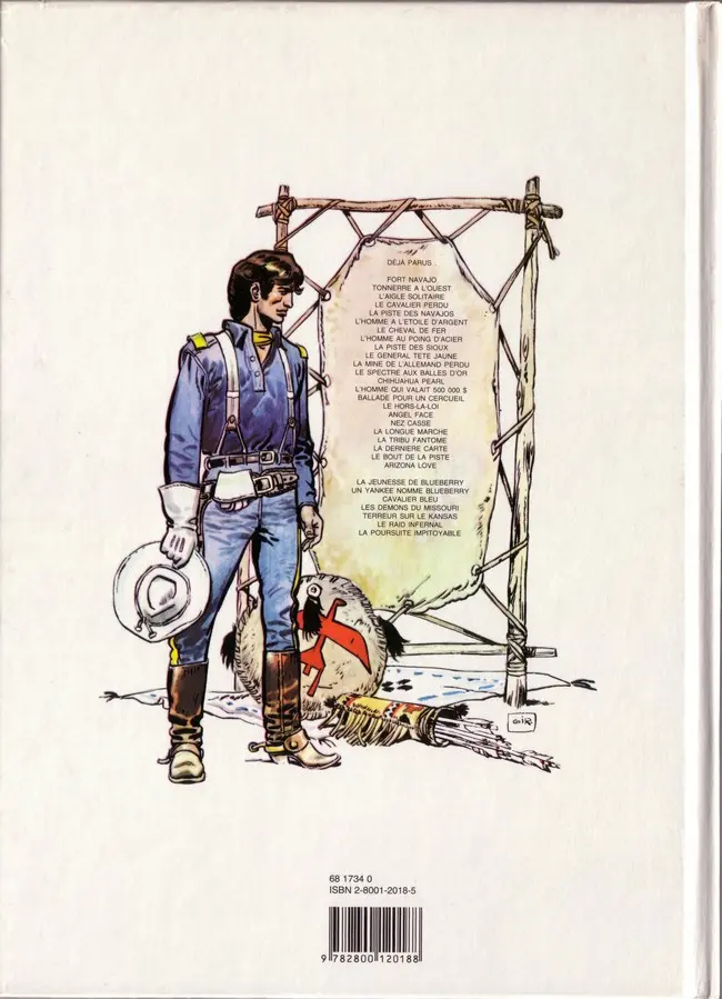 Verso de l'album La Jeunesse de Blueberry Tome 5 Terreur sur le Kansas